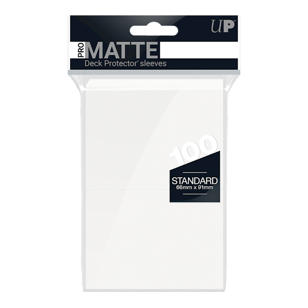 UP PRO-Matte Deck Protector Sleeves White - 100