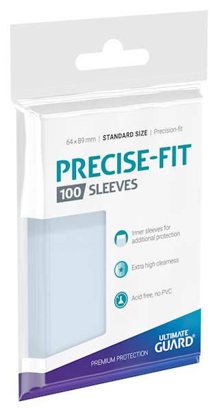 UG Precise-Fit Sleeves Standard Size Transparent