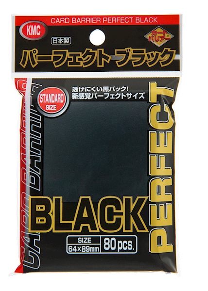 KMC Standard Sleeves - Perfect Black 80