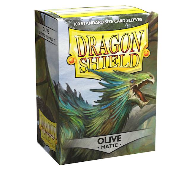 Dragon Shield Matte Sleeves - Olive 100