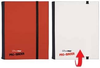 Ultra PRO - 4-Pocket Red & White Flip PRO-Binder