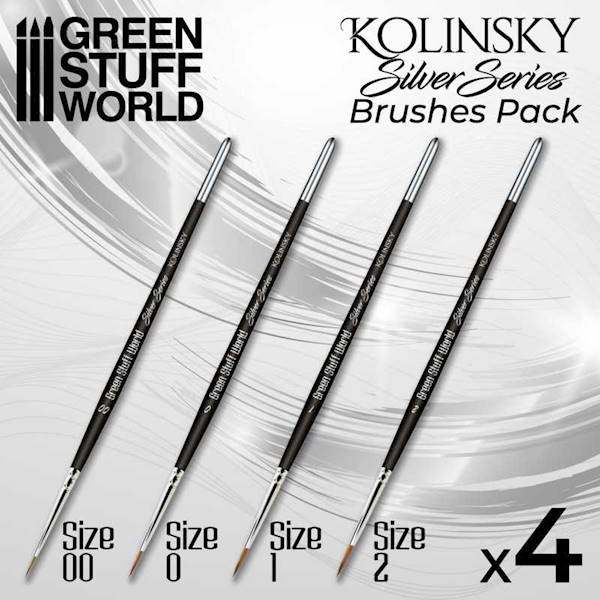 GSW - Kolinsky Brush Set - Silver Series
