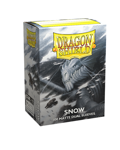 Dragon Shield Dual Matte Sleeves - Snow 100