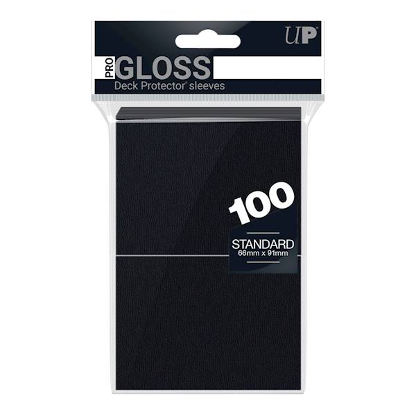 UP PRO-Gloss Deck Protector Sleeves Black - 100