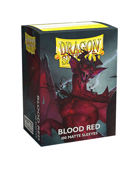 Dragon Shield Matte Sleeves - Blood Red 100