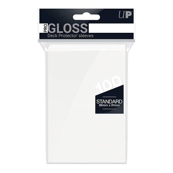 UP PRO-Gloss Deck Protector Sleeves White - 100