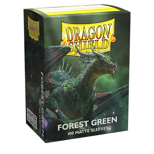 Dragon Shield Matte Sleeves - Forest Green 100