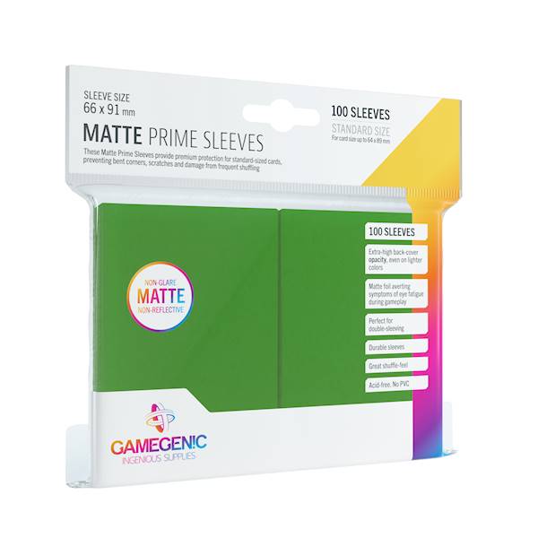 Gamegenic: Matte Prime Sleeves - Green