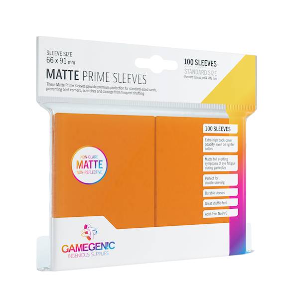 Gamegenic: Matte Prime Sleeves - Orange