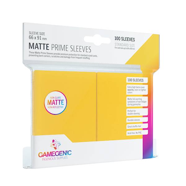 Gamegenic: Matte Prime Sleeves - Yellow