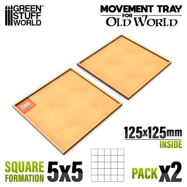GSW - MDF Movement Trays 125x125mm