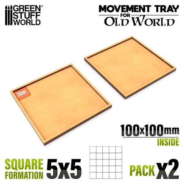 GSW - MDF Movement Trays 100x100mm