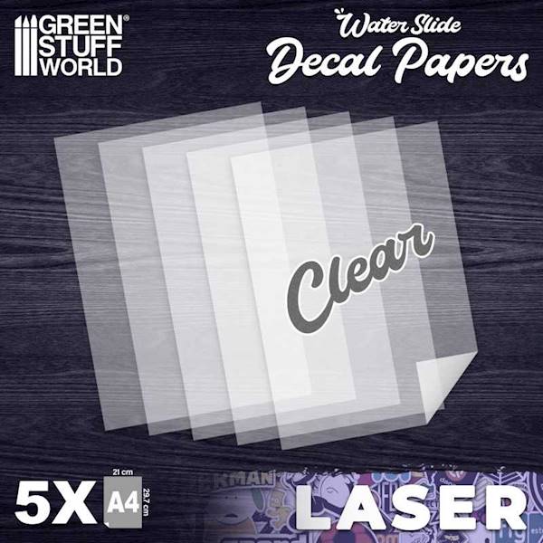 GSW - Waterslide Decals - Laser Transparent