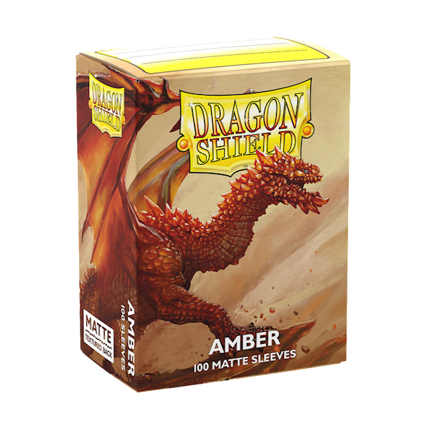 Dragon Shield Matte Sleeves - Amber 100