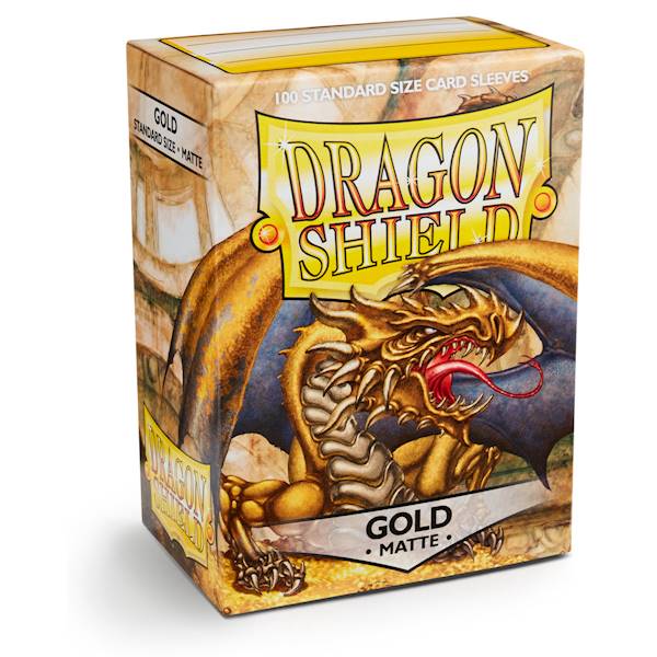 Dragon Shield Matte Sleeves - Gold 100