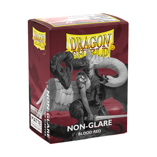 Dragon Shield Matte Non-Glare Sleeves - Blood Red