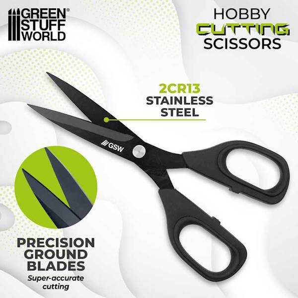 GSW - Black hobby cutting scissors