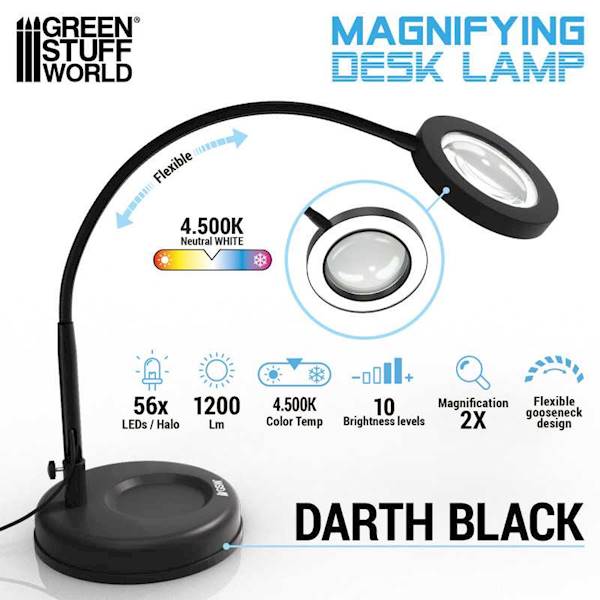 GSW - Magnifying desk lamp - Darth Black