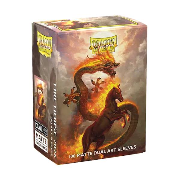 Dragon Shield Dual Matte Art Sleeves - Fire Horse