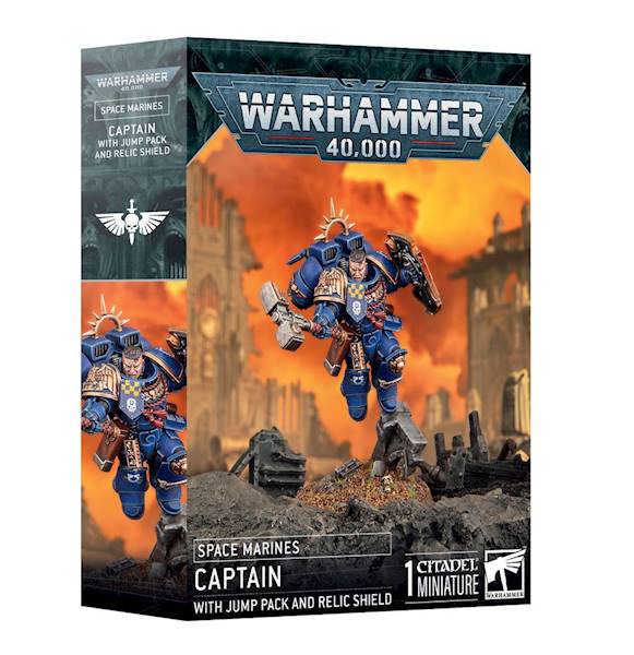 Space marines: Captain w. Jump Pack Relic Shield