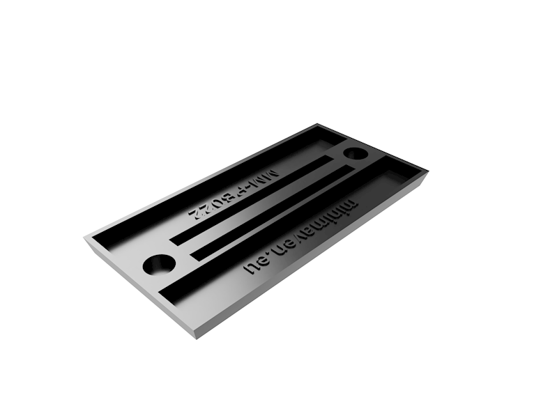 Podstawki prost. 60x30mm z miejscem na magnes 10sz