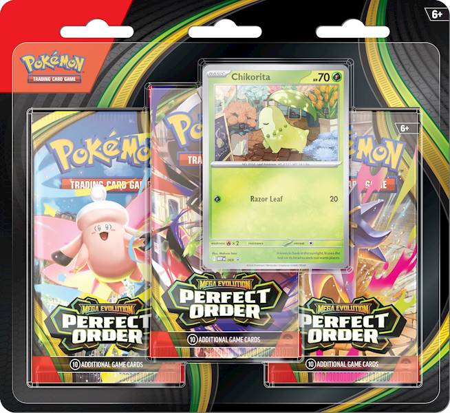 Pokemon TCG: ME03 3-Pack Blister - Chikorita