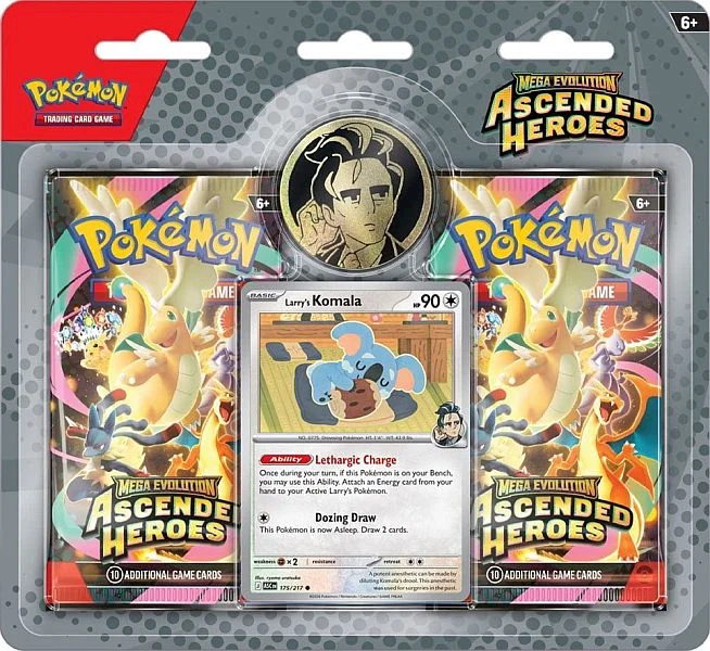 Pokemon TCG: Mega Evolution - Ascended Heroes - Trainer's2-pack Blister - Larry's Komola