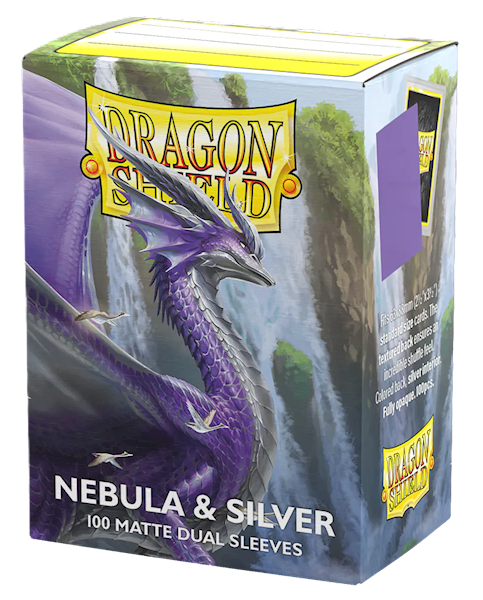Dragon Shield Dual Matte Sleeves - Nebula & Silver