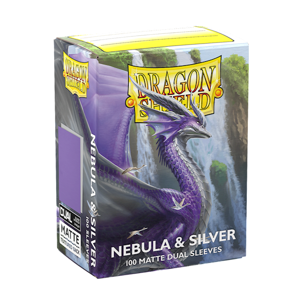 Dragon Shield Dual Matte Sleeves - Nebula & Silver