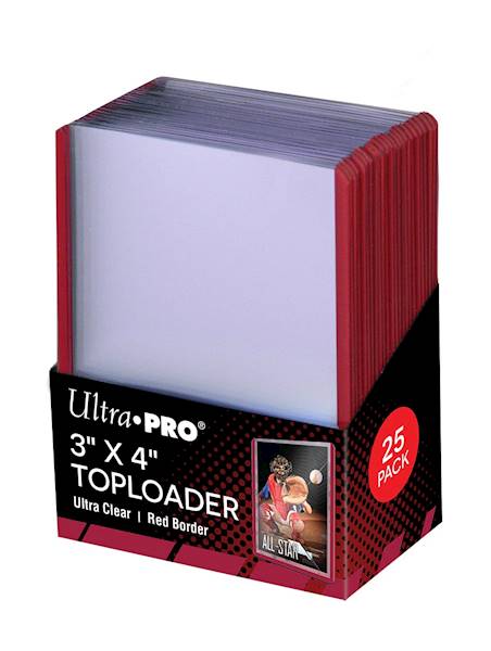 Ultra Pro Toploader Red Border 3×4" 25szt