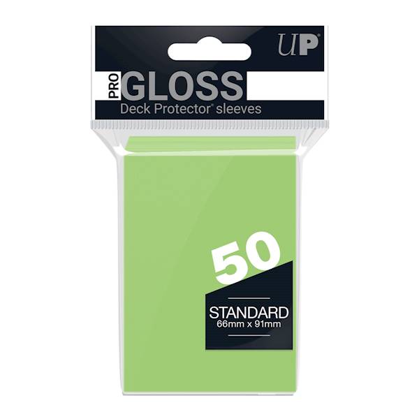 UP PRO-Gloss Deck Protector Sleeves Lime Green- 50
