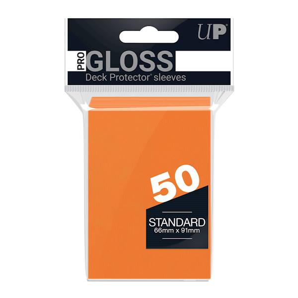 UP PRO-Gloss Deck Protector Sleeves Orange - 50