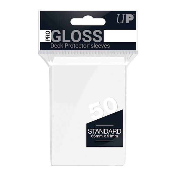UP PRO-Gloss Deck Protector Sleeves White - 50