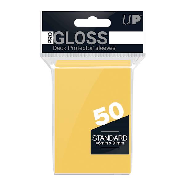 UP PRO-Gloss Deck Protector Sleeves Yellow - 50