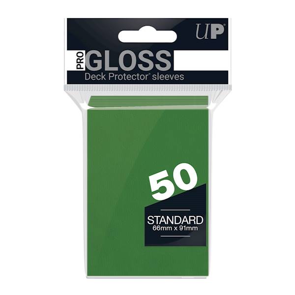 UP PRO-Gloss Deck Protector Sleeves Green - 50