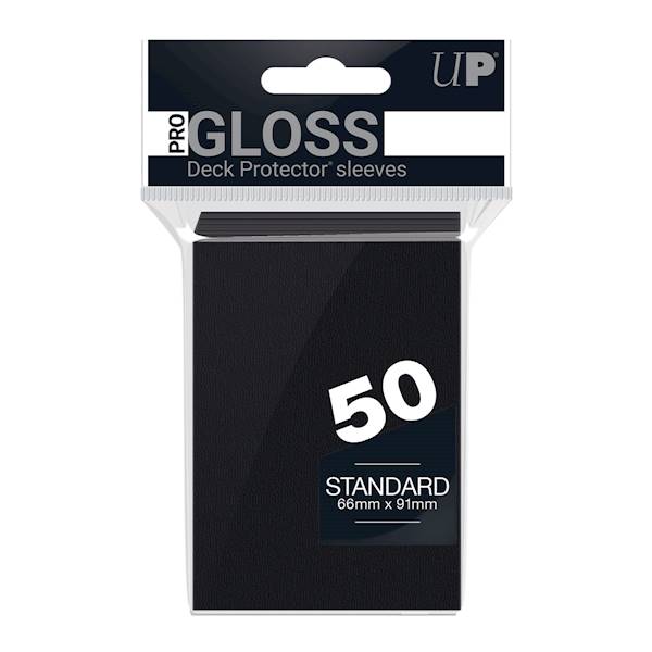 UP PRO-Gloss Deck Protector Sleeves Black - 50