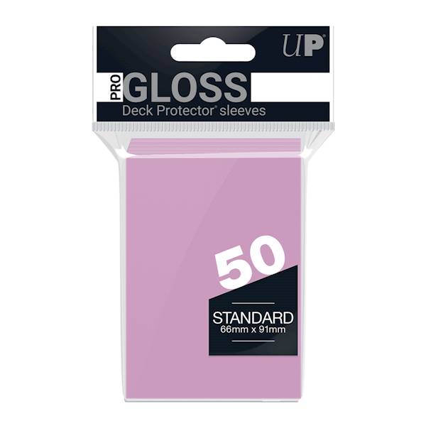 UP PRO-Gloss Deck Protector Sleeves Br. Pink - 50