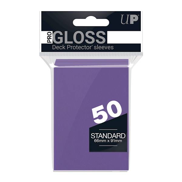 UP PRO-Gloss Deck Protector Sleeves Purple - 50