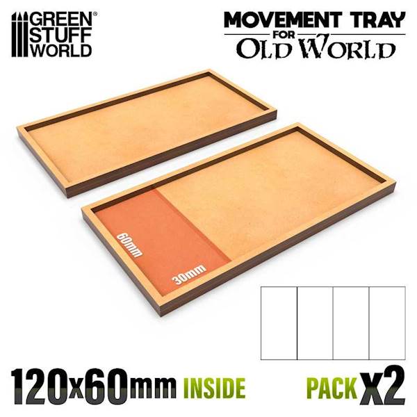 GSW - MDF Movement Trays - 120x60mm
