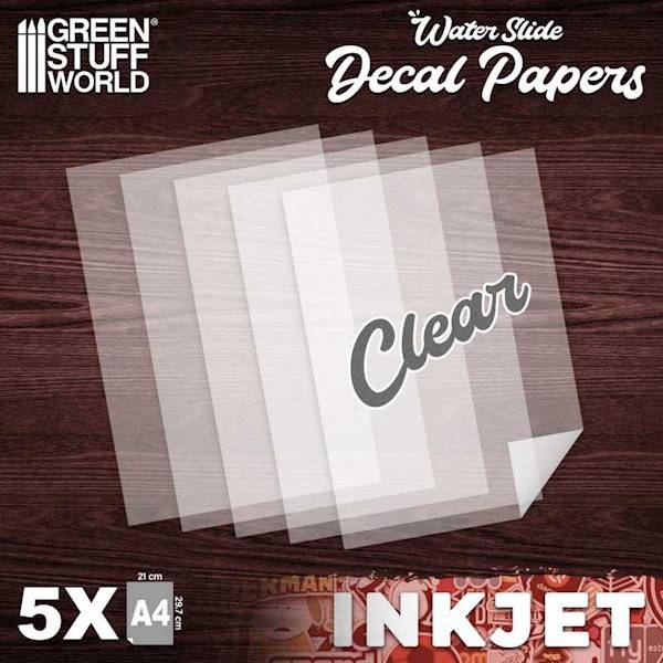 GSW - Waterslide Decals - Inkjet Transparent