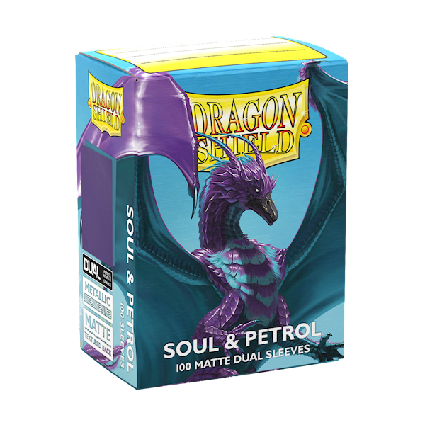 Dragon Shield Dual Matte Sleeves - Soul & Petrol