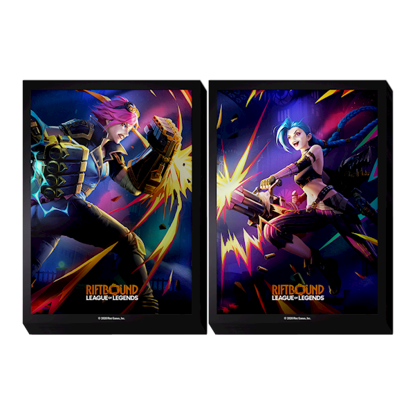 Riftbound - Vendetta Art Sleeves: Vi vs Jinx