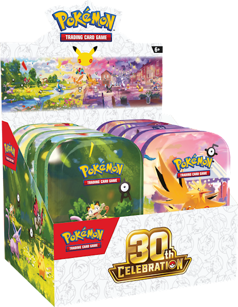 Pokemon TCG: 30th - Mini Tin Display