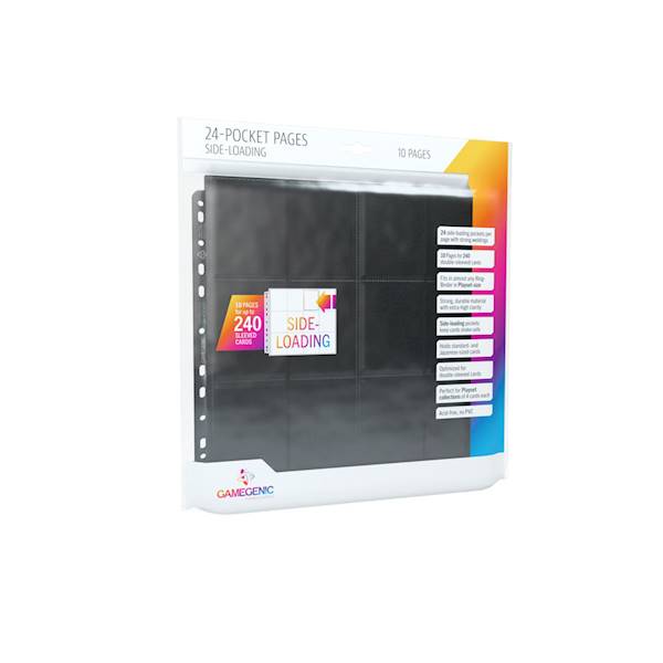 Gamegenic - 24-Pocket Pages - Black (10 szt.)