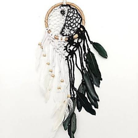 Łapacz ying yang koronkowy 16 cm