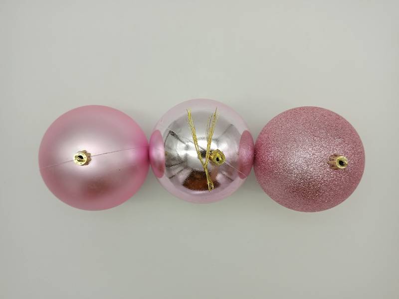 Bombka plastikowa - 10 cm (3 szt.)