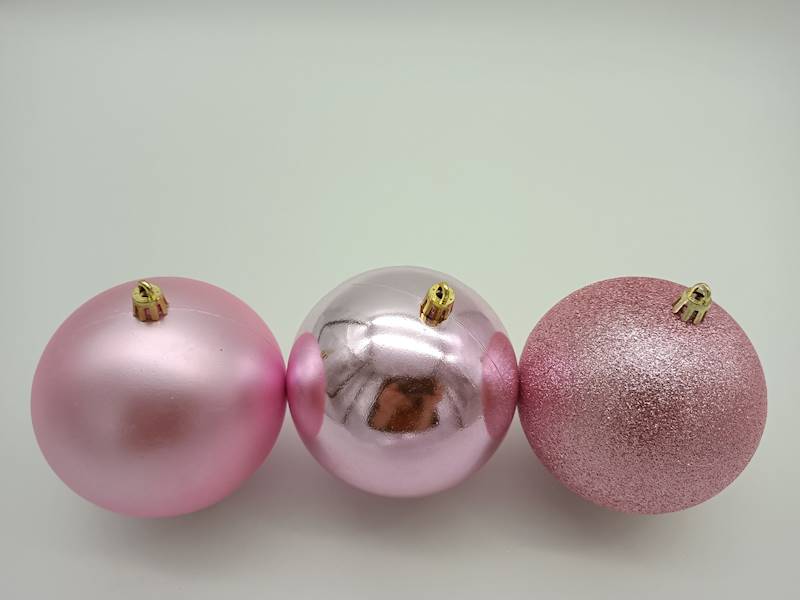 Bombka plastikowa - 10 cm (3 szt.)
