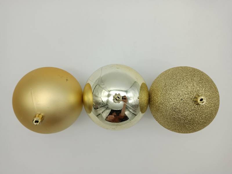 Bombka plastikowa - 10 cm (3 szt.)