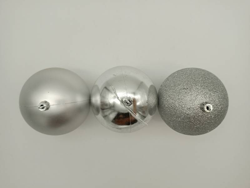 Bombka plastikowa - 10 cm (3 szt.)