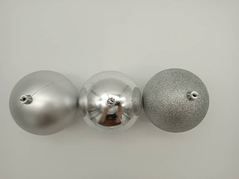 Bombka plastikowa - 10 cm (3 szt.)